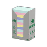 Notes POST-IT 100%rec 38x51 black.f 24/pc