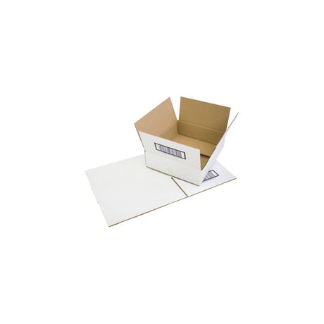 Corrugated box 285x225x70mm white E40