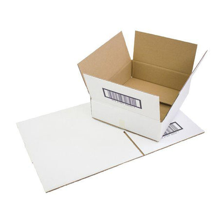 Corrugated box 285x225x70mm white E40
