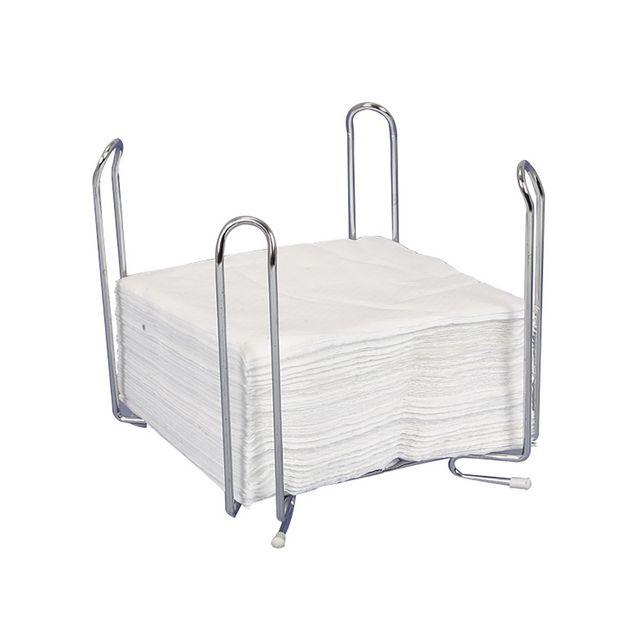 Napkin holder 18x18x17cm chrome