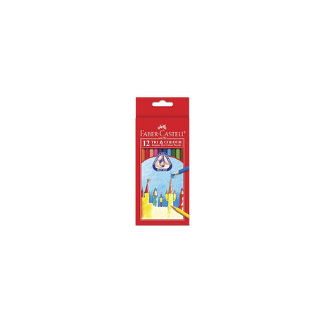 Colour pencil Tri Color Pencil Long 12/pack