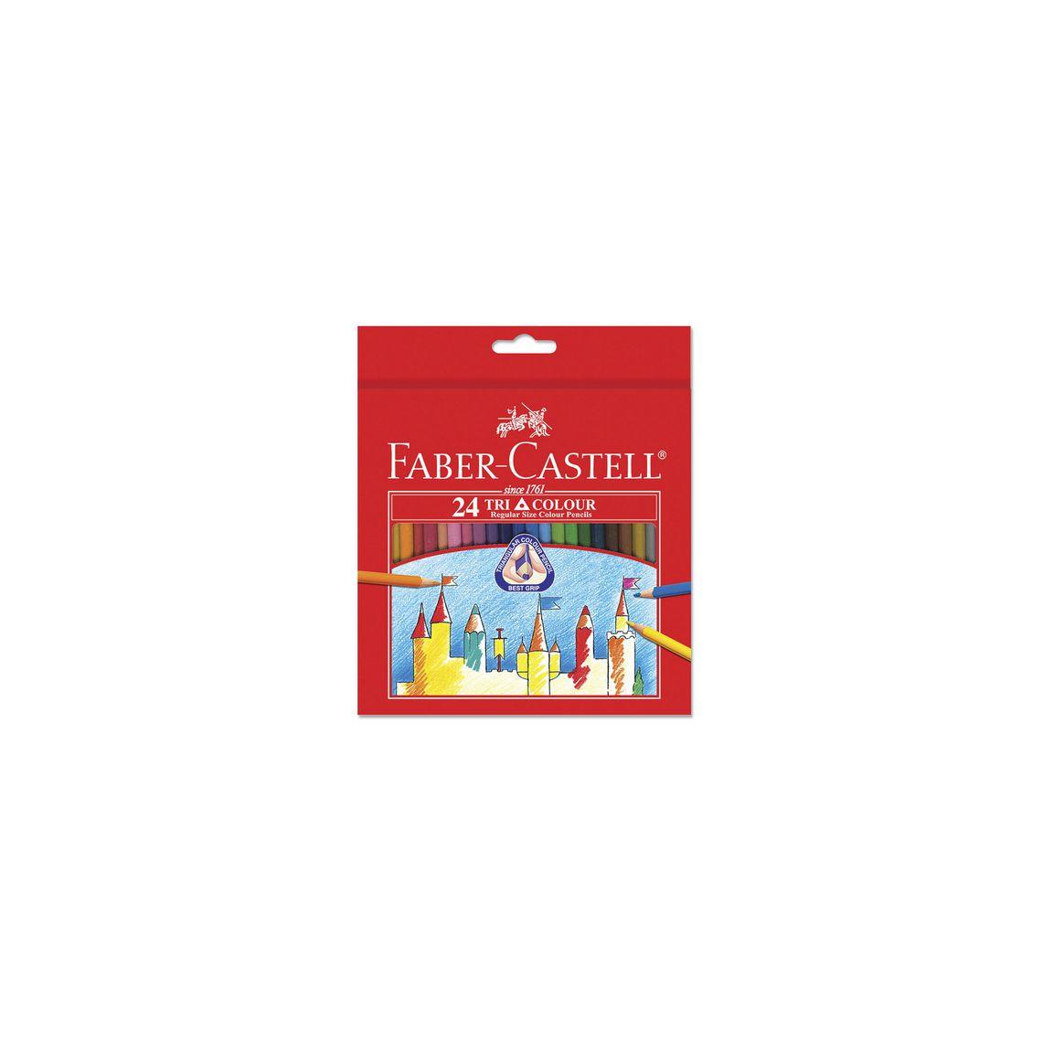 Coloured pencil Tri Color Pencil Long 24/pack