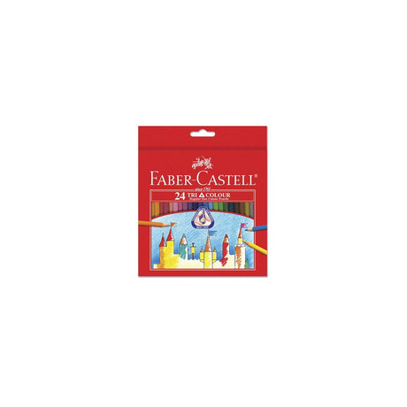 Coloured pencil Tri Color Pencil Long 24/pack