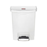 Wastepaper basket SLIM JIM pedal 30L white