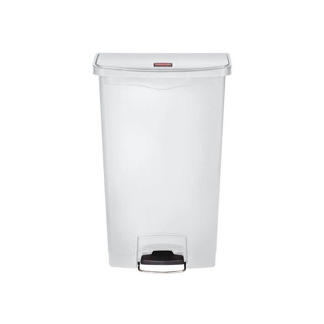 Wastepaper basket SLIM JIM pedal 68L white