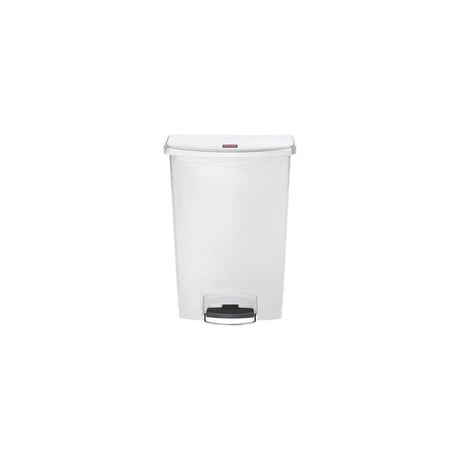 Wastepaper basket SLIM JIM pedal 90L white
