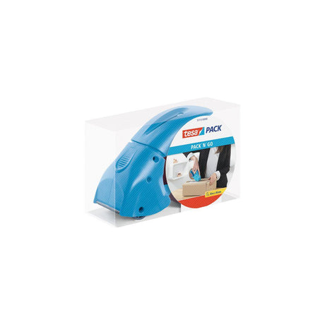 Tape holder packing tape TESA Pack-n-Go blue