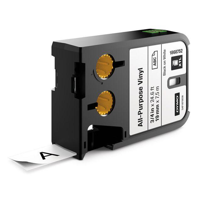 Tape DYMO XTL 19mm black on white 7m 1868752