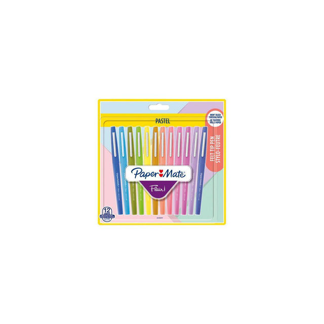 Labelling pen PAPERMATE Flair pastel 12/pack