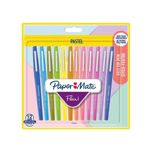Labelling pen PAPERMATE Flair pastel 12/pack