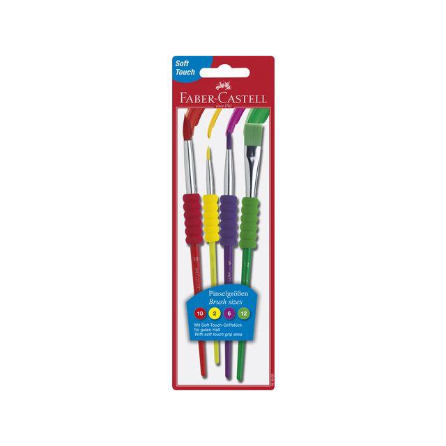 Brush Set Soft Grip 4 Sizes 4/pack