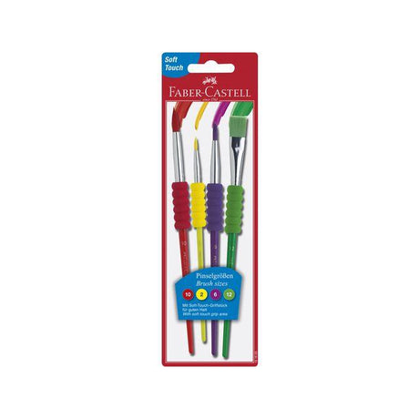 Brush Set Soft Grip 4 Sizes 4/pack