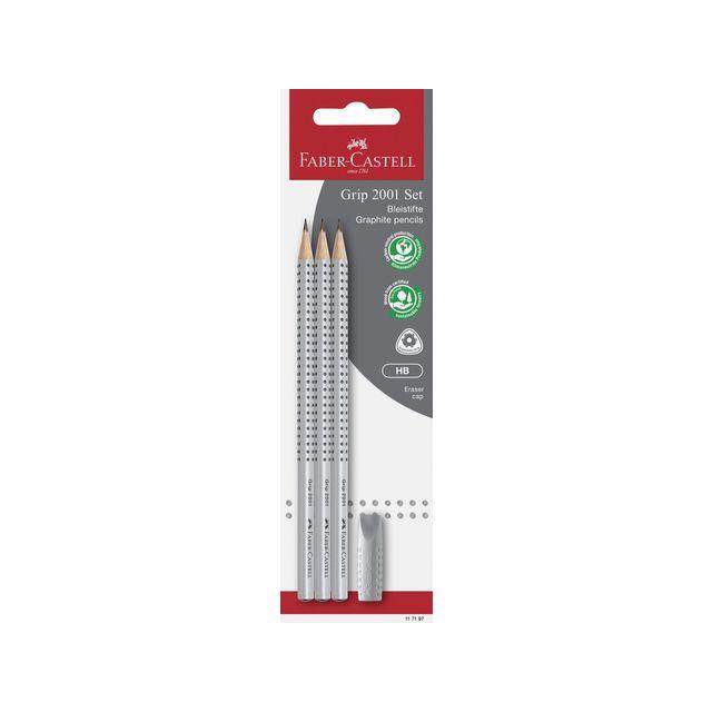 Pencils FABER CASTELL GRIP HBx3 4/pack