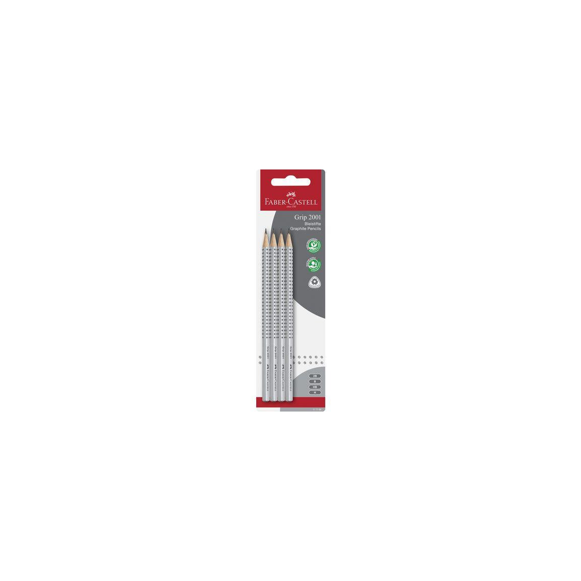 Pencils FABER CASTELL GRIP 2001 4/pc