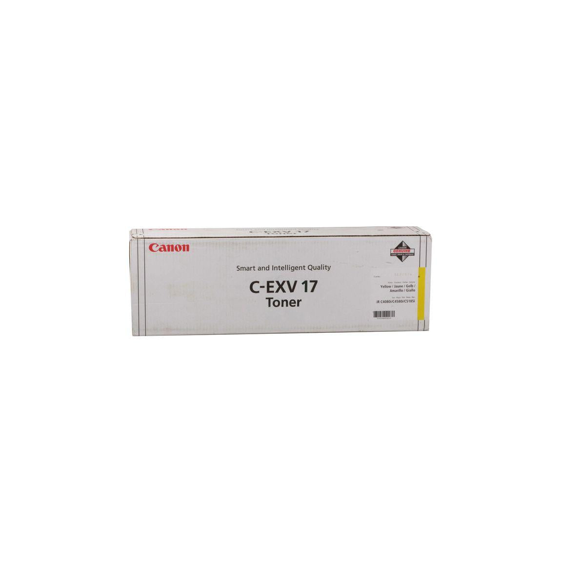 Toner CANON 0259B002 C-EXV17 30K yellow