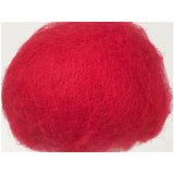 Carded wool 250g red