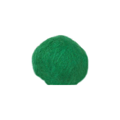 Carded wool 250g green