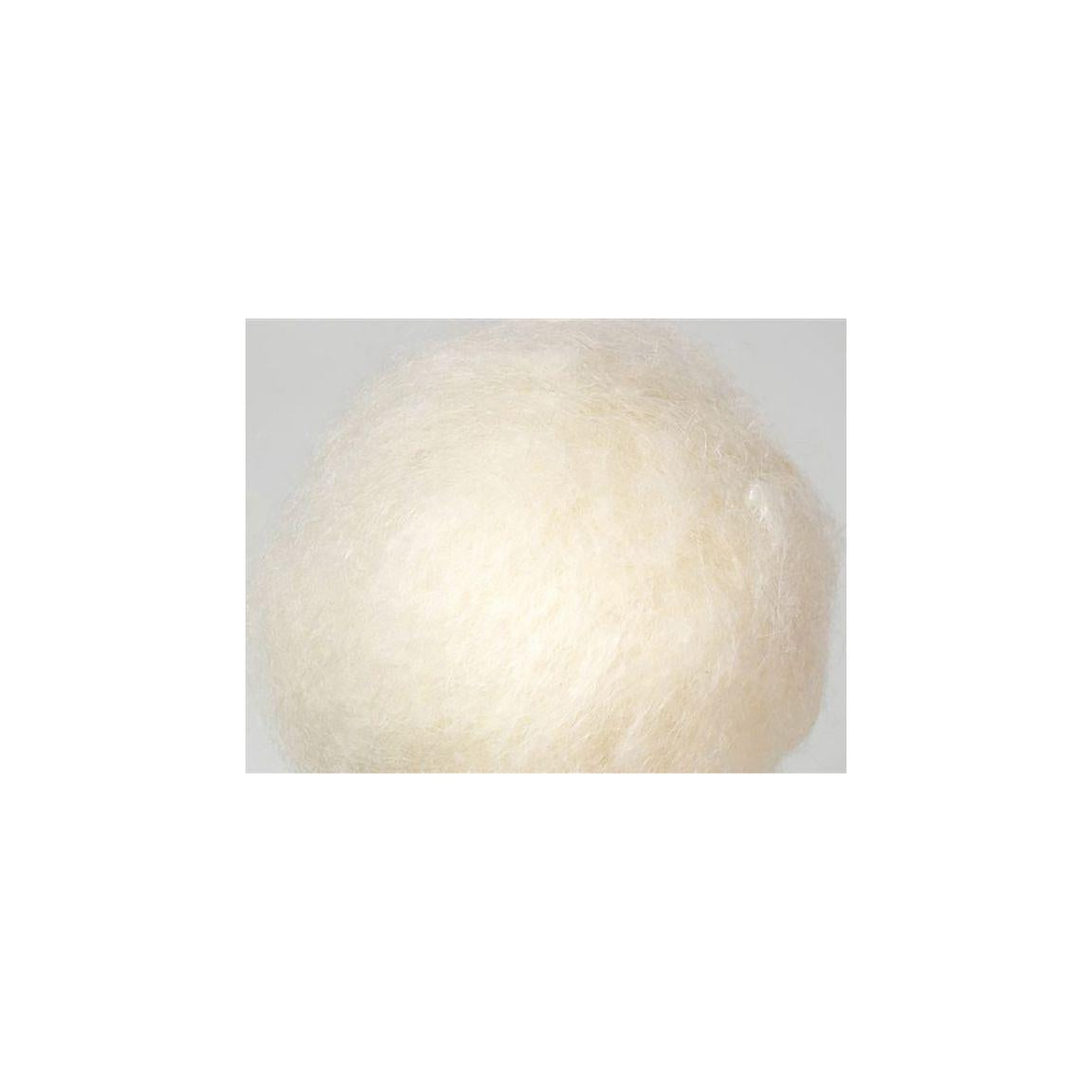 Carded wool 250g natural