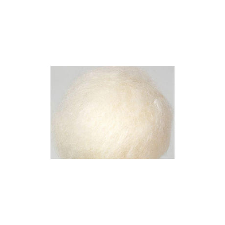 Carded wool 250g natural