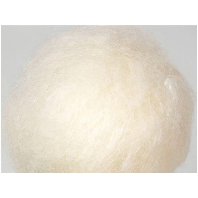 Carded wool 250g natural