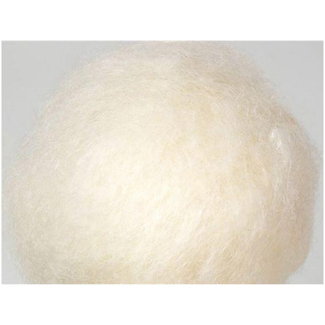Carded wool 250g natural