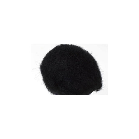 Carded wool 250g black