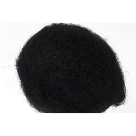 Carded wool 250g black