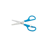 Spring-loaded scissors blue