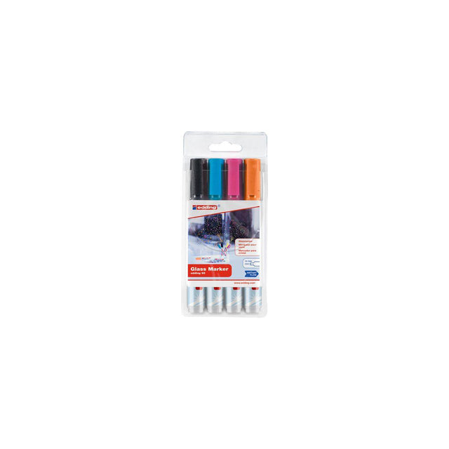 Glass board marker EDDING 95 dark 4/pc