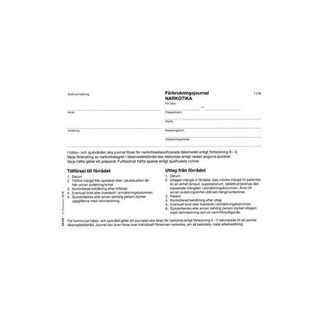 Booklet Narcotics Journal A5