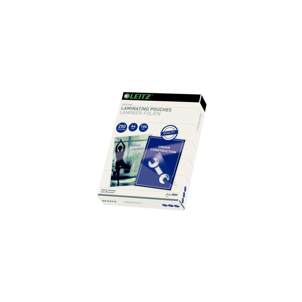 Laminate LEITZ A4 250mic clear 100/pack