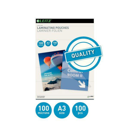 Laminate LEITZ A3 100mic clear 100/pack