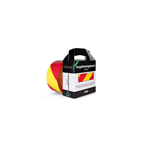Warning tape yellow/red 75mmx500m