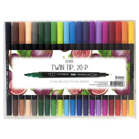 Fineliner SENSE double tip 20-pack