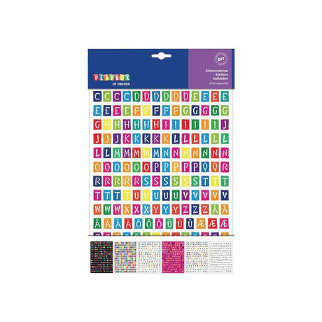 Stickers Letters 1100/pack