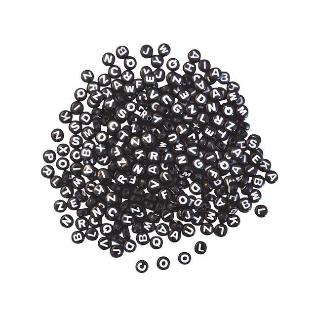 Letter beads Ø7,5 mm ca 500/pack