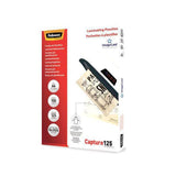 Laminate FELLOWES A4 125mic clear 100/pack