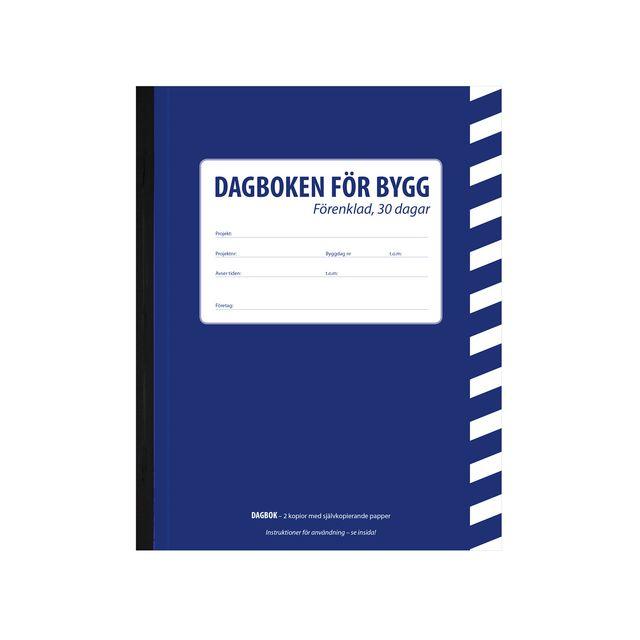 Construction diary simplified A5 30 days