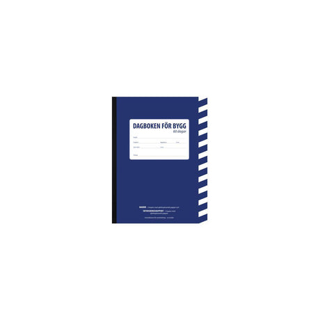 Construction diary A4 60 days