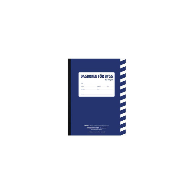 Construction diary A4 60 days