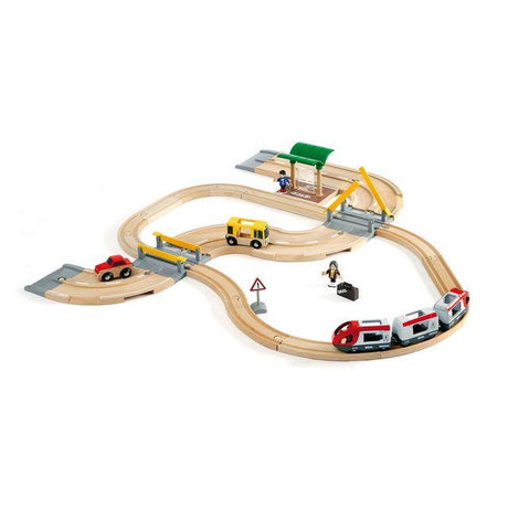 Train track BRIO rail and road