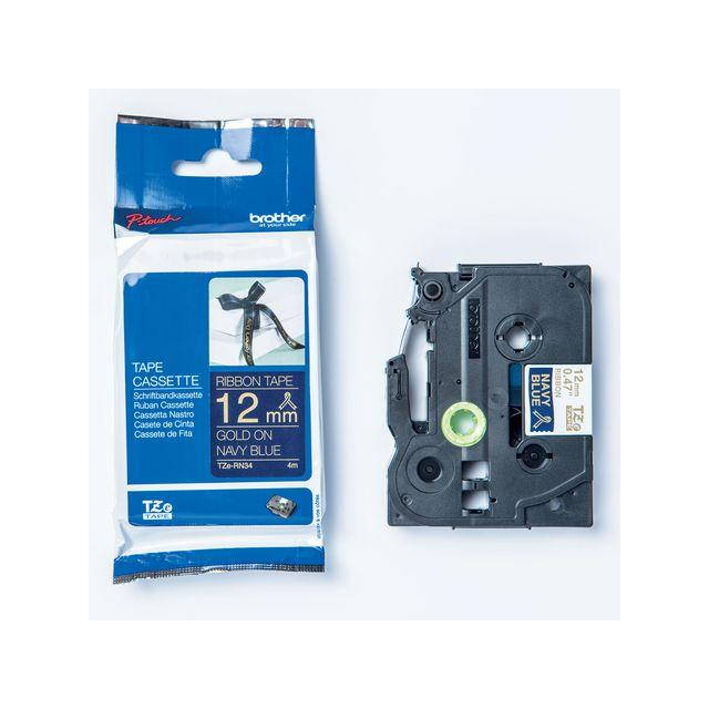 Tape BROTHER TZERN34 12mm Gold on Blue