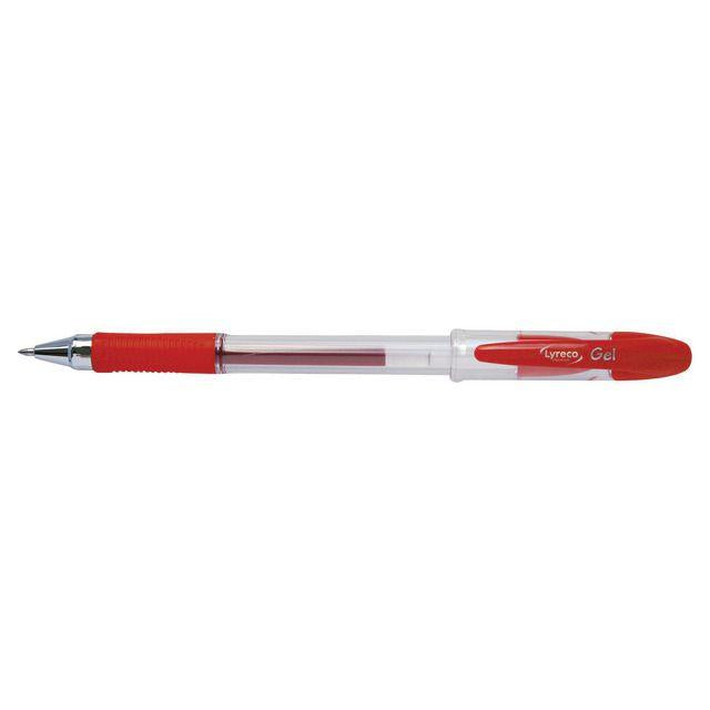 Gel pen LYRECO PREMIUM grip 0,7mm red
