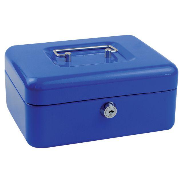 Cash box small 200x160x90mm blue