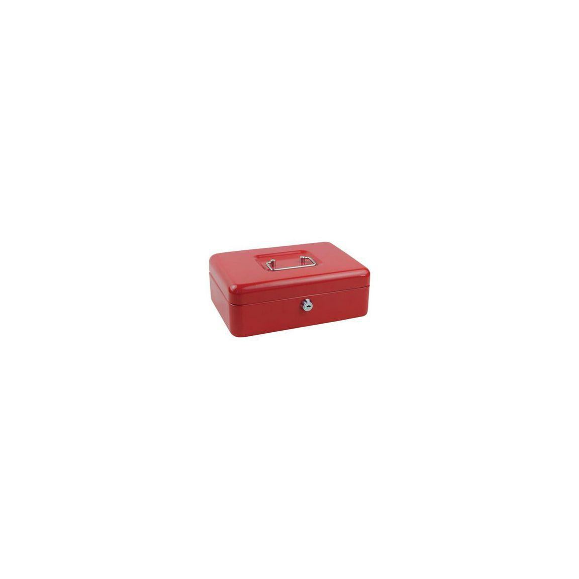 Cash box medium 250x180x90mm red