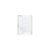Card index LYRECO A4 1-5 white