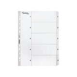 Card index LYRECO A4 1-5 white