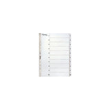 Card index LYRECO A4 1-10 white