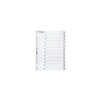 Card index LYRECO A4 1-12 white