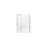 Card index LYRECO A4 1-20 white